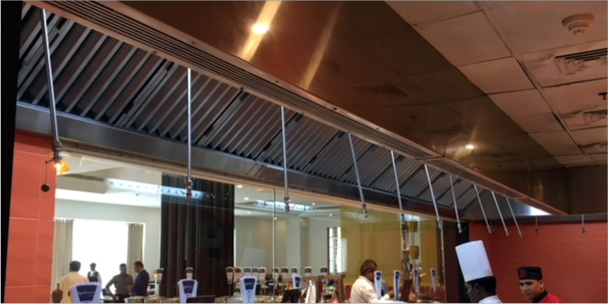 S.S. Double Plenum Jet Stream Make Up Air Hood